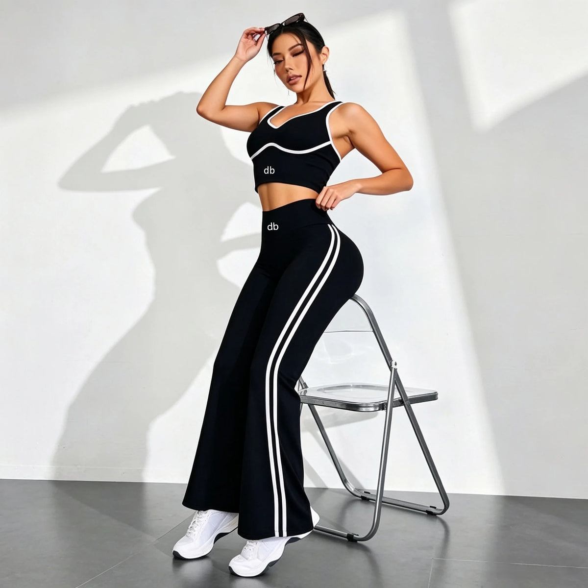 Ensemble brassière + legging évasé
