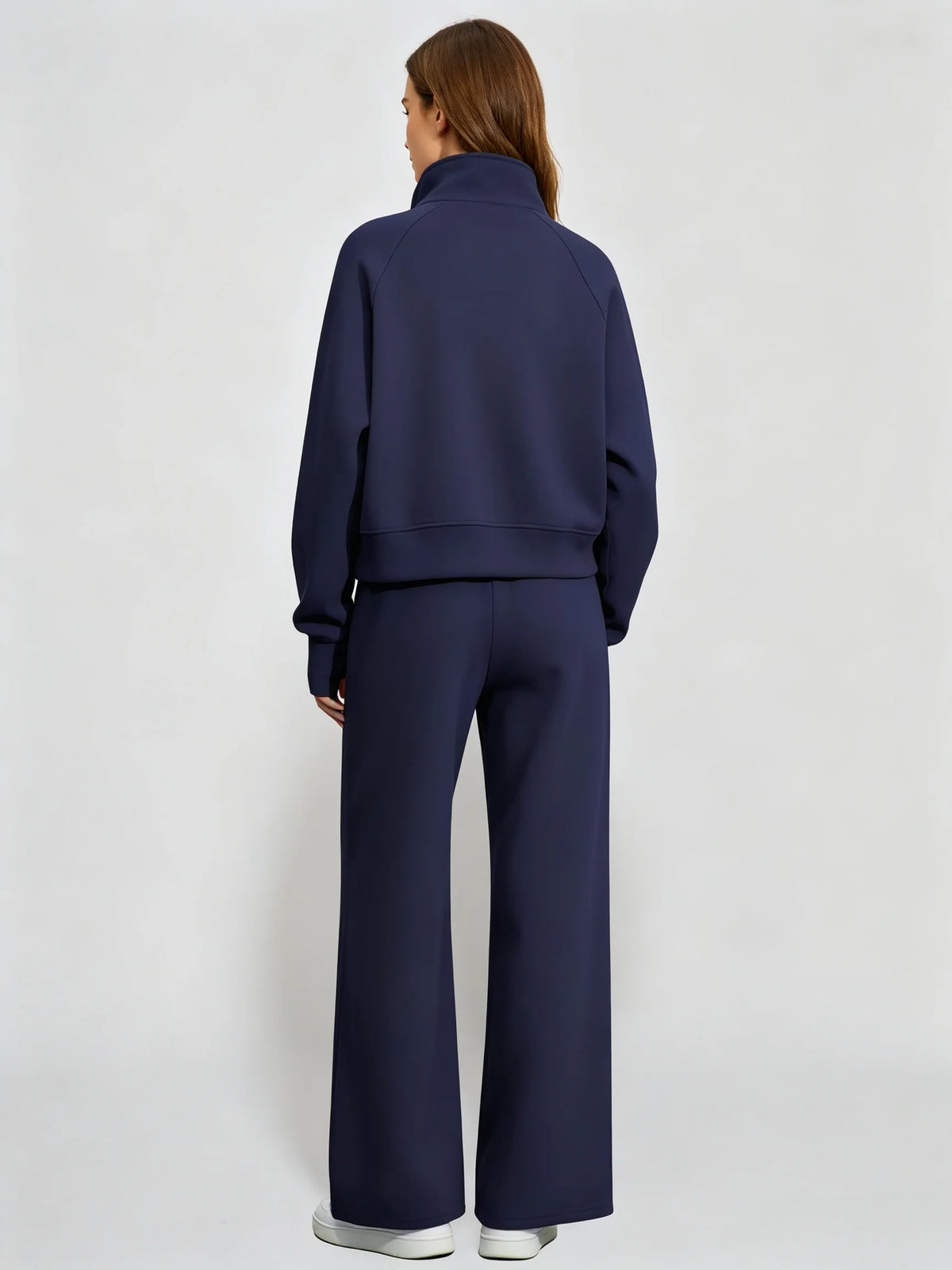 Ensemble sweat zippé + pantalon large