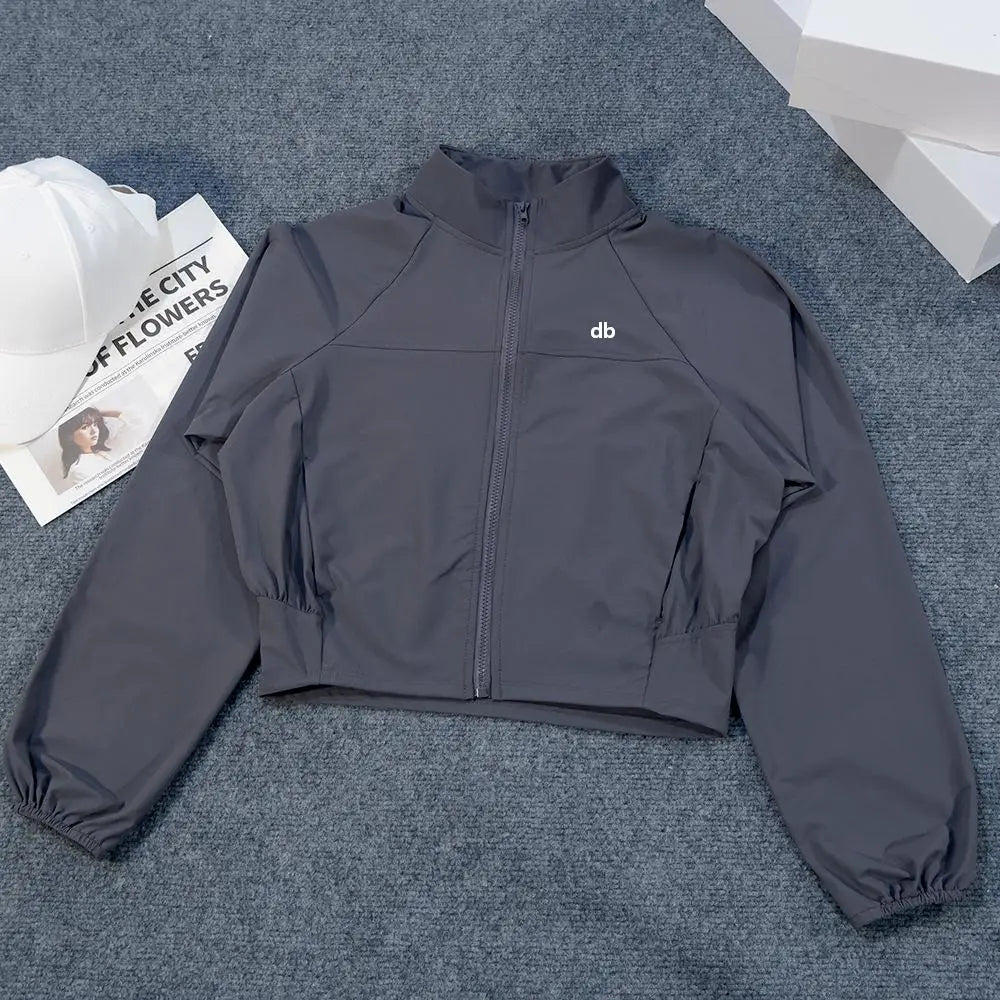 Veste coupe-vent col montant