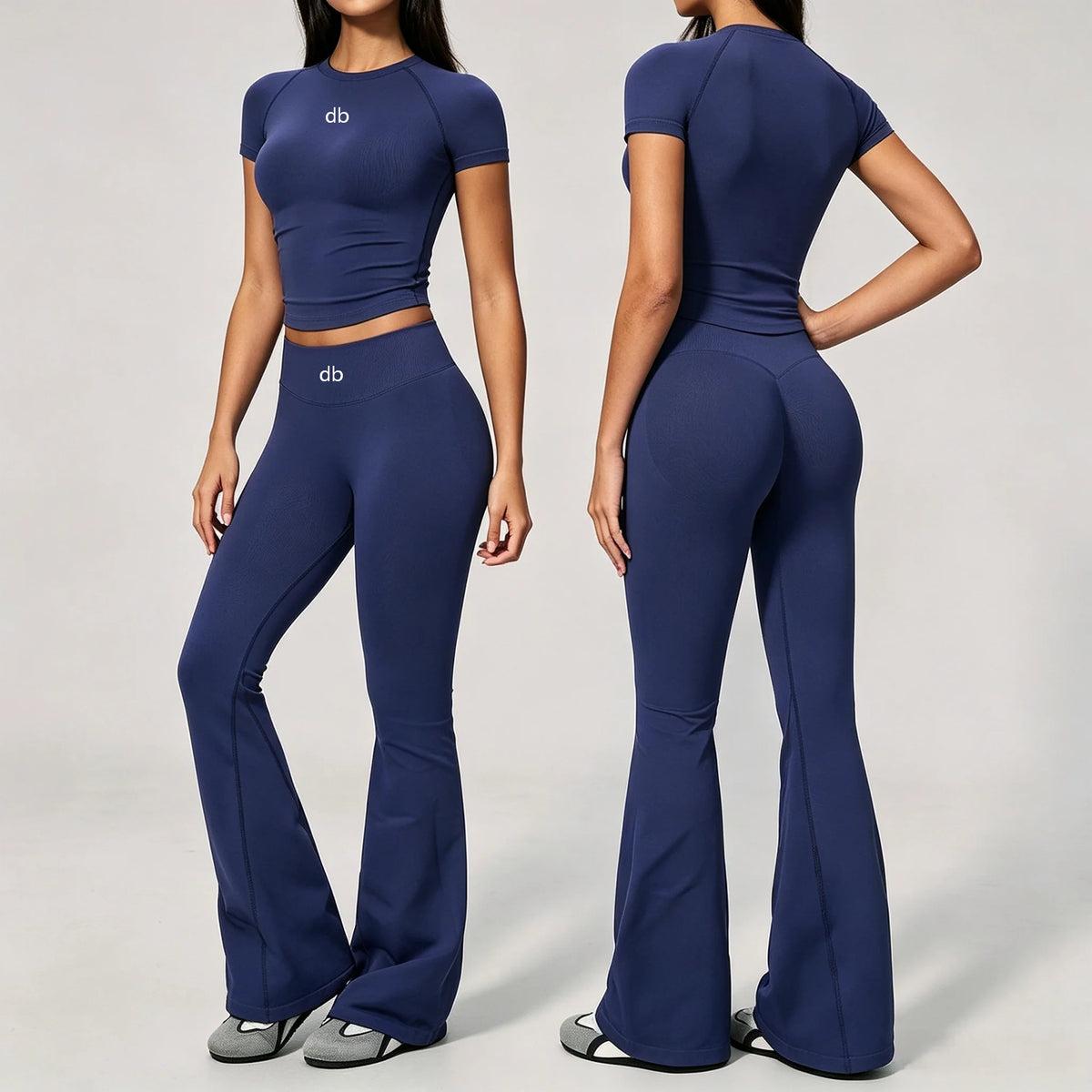 Ensemble pilates pantalon large
