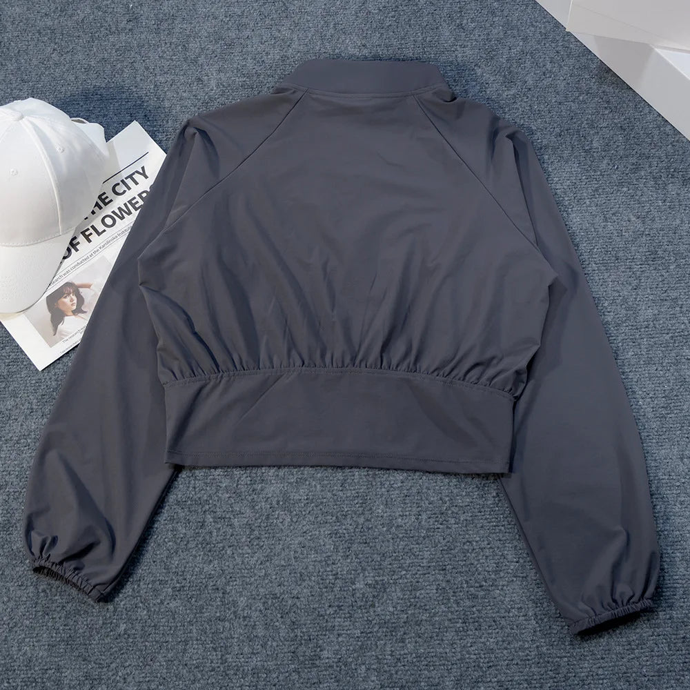 Veste coupe-vent col montant