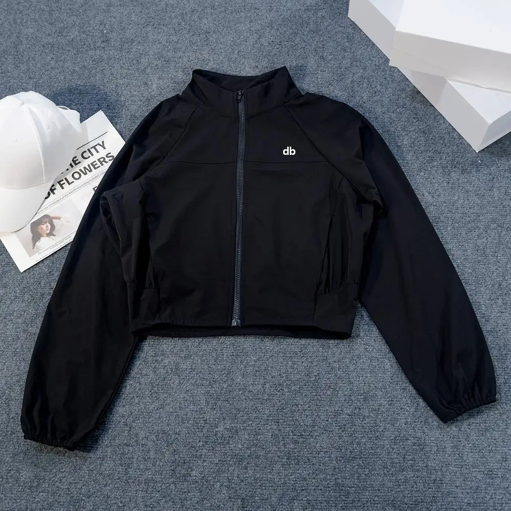 Veste coupe-vent col montant