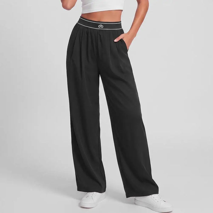 Pantalon droit taille haute