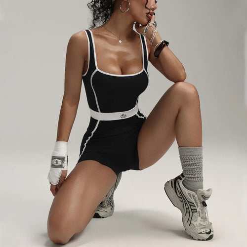 Combishort yoga sans coutures