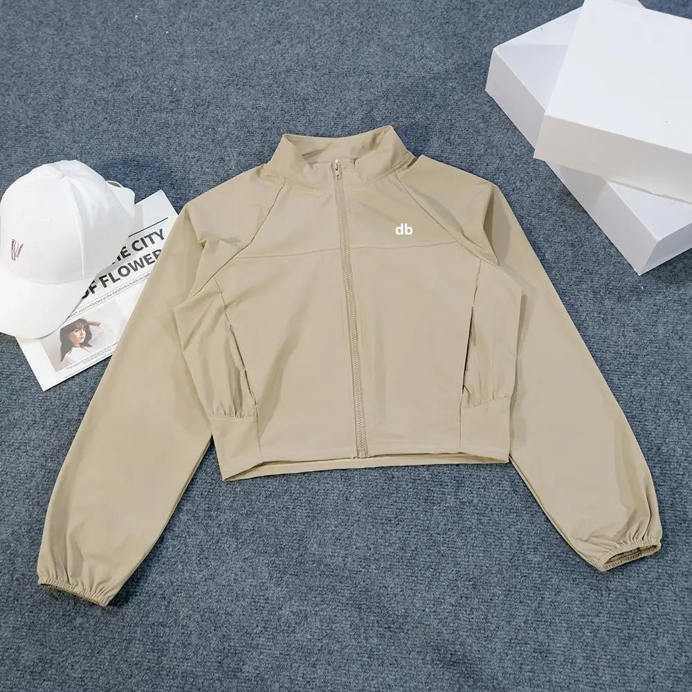Veste coupe-vent col montant