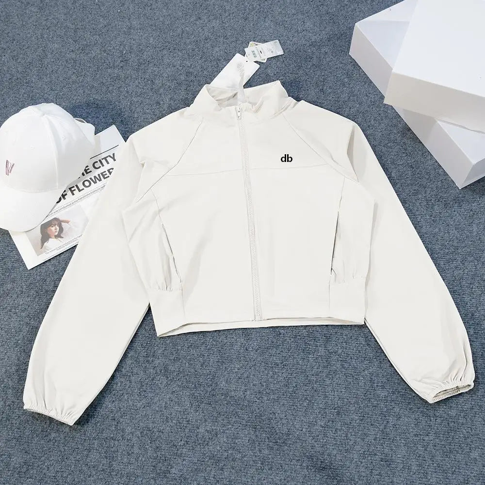 Veste coupe-vent col montant