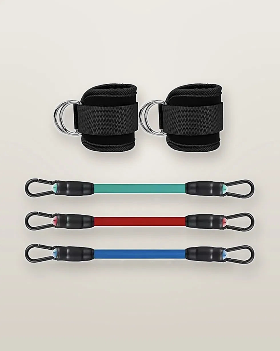 Kit sangles de cheville + 3 élastiques